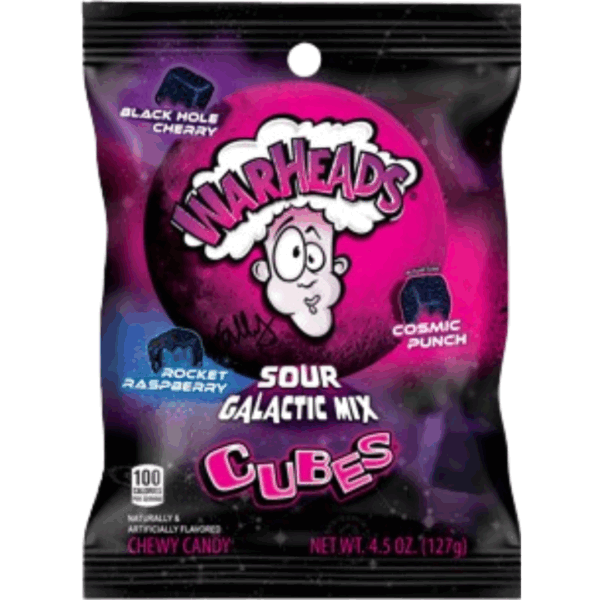 Warheads Galactic Cubes Peg Bag 12x4.5oz