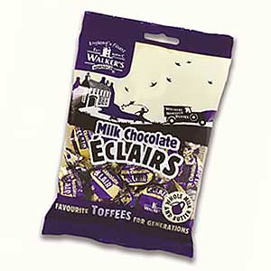 Walkers Toffee Chocolate Eclairs British 12x150g