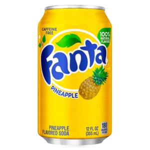 Fanta Pineapple Soda 12x355ml (Best Before November 02 2026
