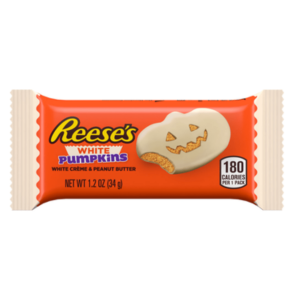 Hershey Reese's Peanut Butter White Pumpkin Standard Size Halloween 36x1.2oz