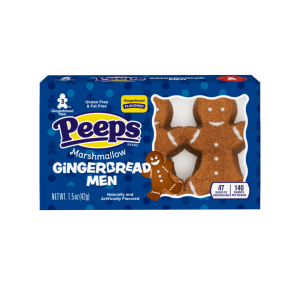 Just Born Peeps Gingerbread Men Three Pack Christmas 24x1.5oz