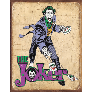Metal Sign The Joker 16"x12.5"