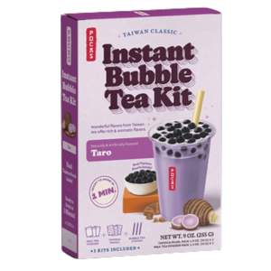 Pocas Instant Bubble Tea Kit Taro Three Pack 12x8.9oz