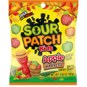 Sour Patch Kids Apple Harvest Mix Halloween Peg Bag 12x3.58oz