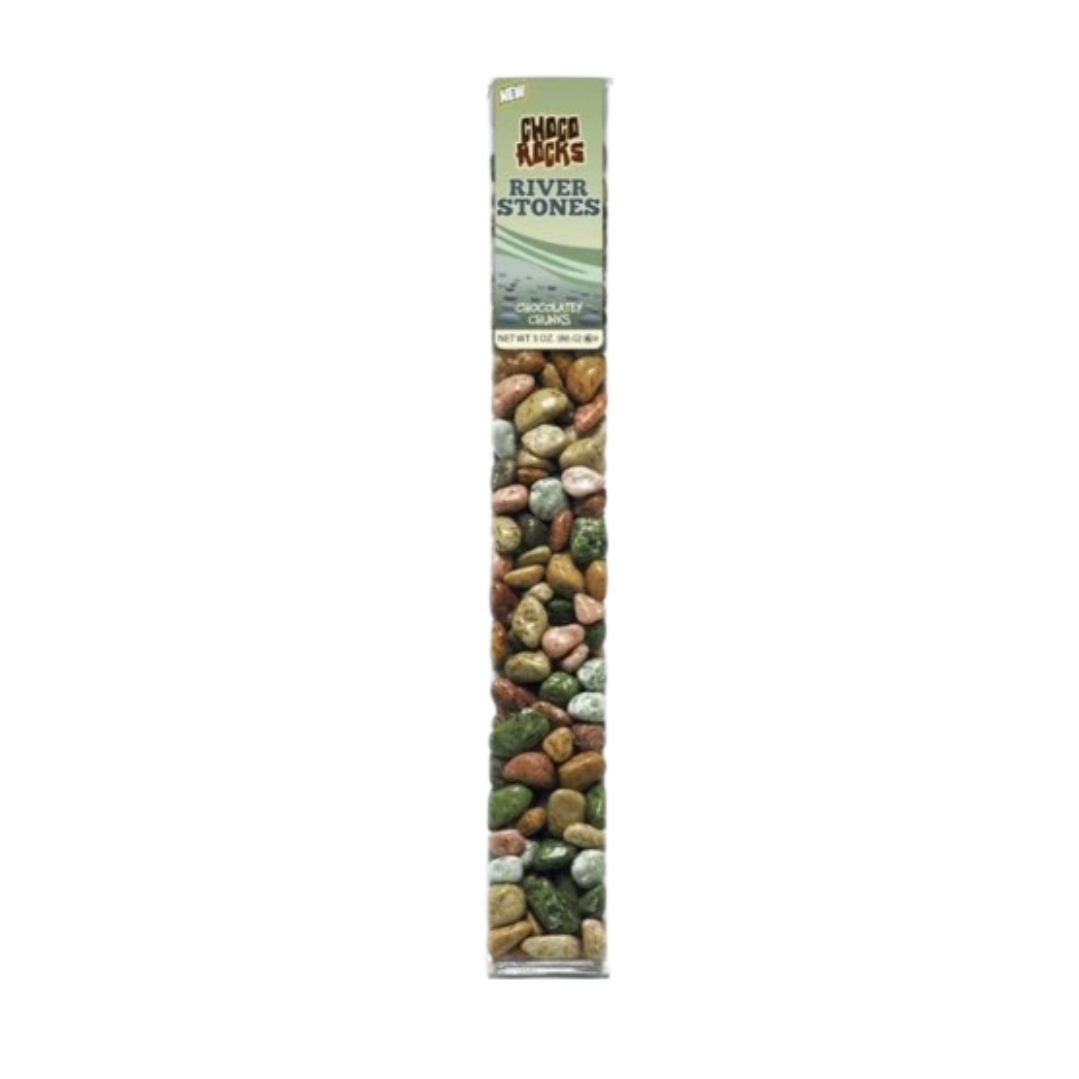 Choco Rocks Label Choco Rocks Riverstone Mix Tube 12x2.5oz - Pacific Candy East