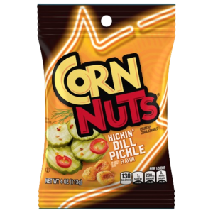 Corn Nuts Kickin Dill Pickle Peg Bag 12x4oz (Best Before May 28 2026 ss)