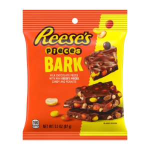 Reese's Pieces Bark With Reeses Pieces Minis & Peanuts Peg Bag 12x3.1oz