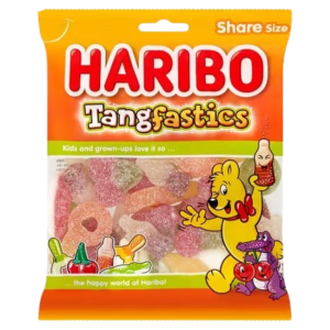 Haribo Tangfastic Pre Price British Peg Bag 12x140g