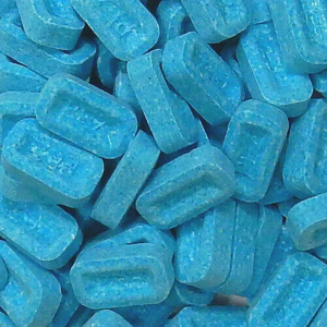 PEZ Bulk Unwrapped Refill Sour Blue Raspberry Candy 10lb