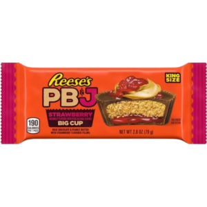Hershey Reese's Limited Edition Peanut Butter & Jelly Strawberry Big Cup King Size 16x2.8Oz