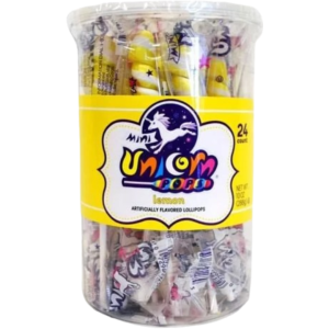Adams & Brooks Mini Unicorn Pops Yellow Lemon 24