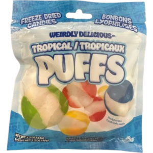 Weirdley Delicious Tropical Puffs Peg Bag 12x34g