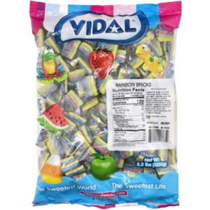 Vidal Bulk Rainbow Bricks 2.2lb