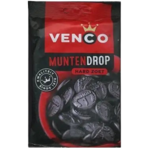 Venco Licorice Muntendrop Coins Peg Bag 10x225g