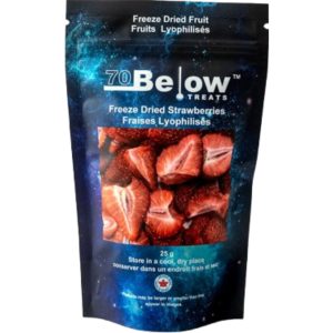 70 Below Treats Freeze Dried Strawberries 12x25g