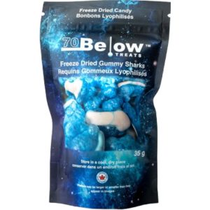 70 Below Treats Freeze Dried Blue Sharks 12x35g