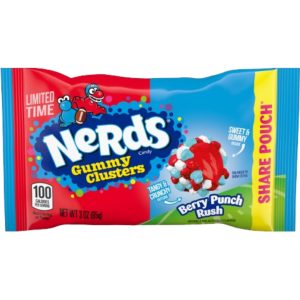 Ferrara Nerds Gummy Clusters Berry Punch Rush Share Pack 12x3oz (Best Before July 08 2026)
