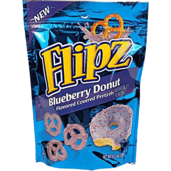 Flipz Blueberry Donut Pretzel Peg Bag 6x4.3oz