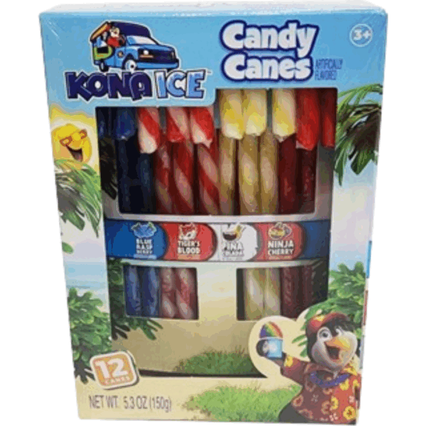 Hilco Kona Ice Asstd. 12ct. Candy Canes 24x5.3oz