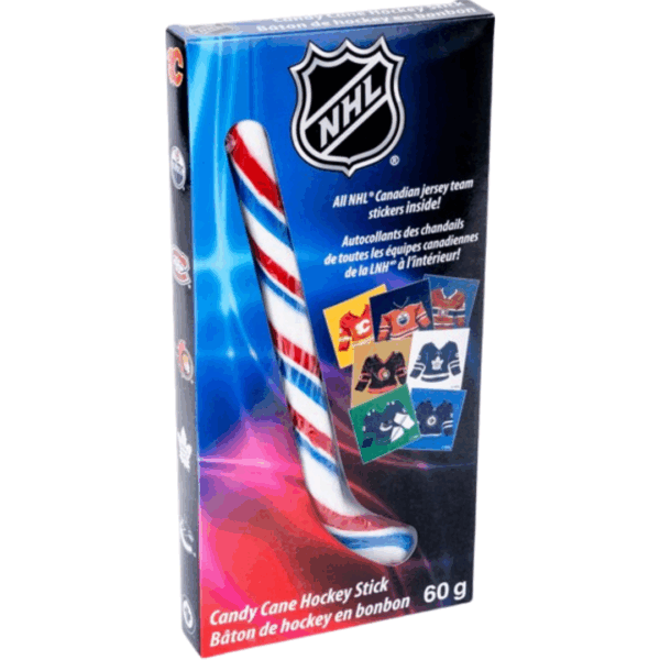Giant NHL Hockey Stick Candy Canes 24x60g