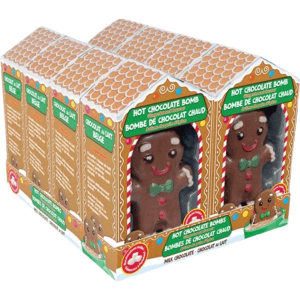 Gingerbread Man Hot Chocolate Bomb 16x60g