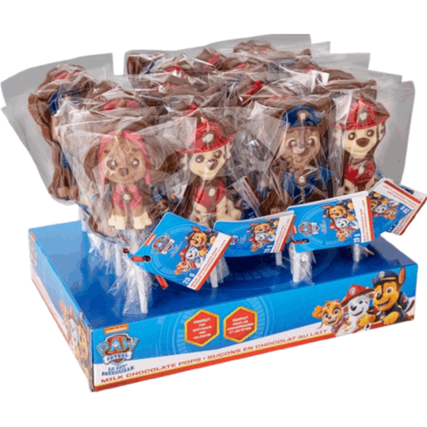 Paw Patrol Chocolate Pops 48x28g