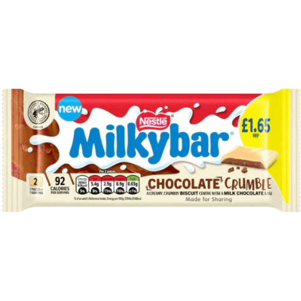 Nestle Milkybar Chocolate Crumble White Chocolate Bar Price Mark British 25x84g