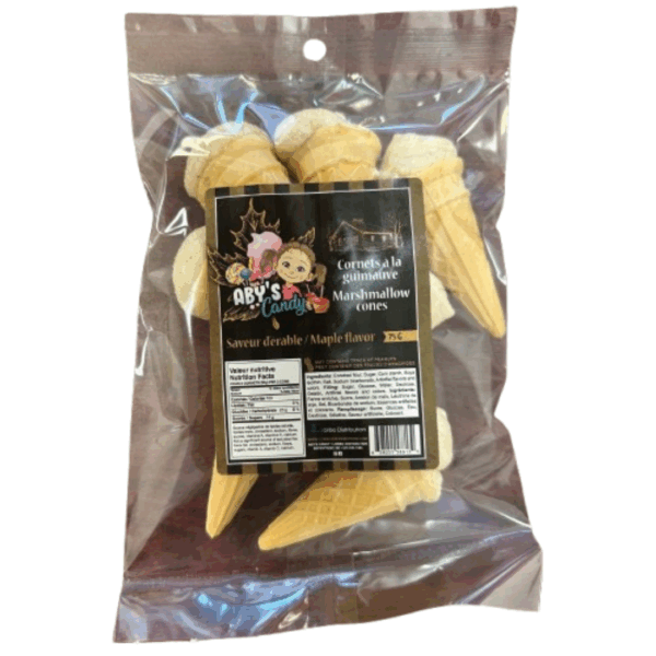 Aby's Marshmallow Maple Sugar Cone 24x75g