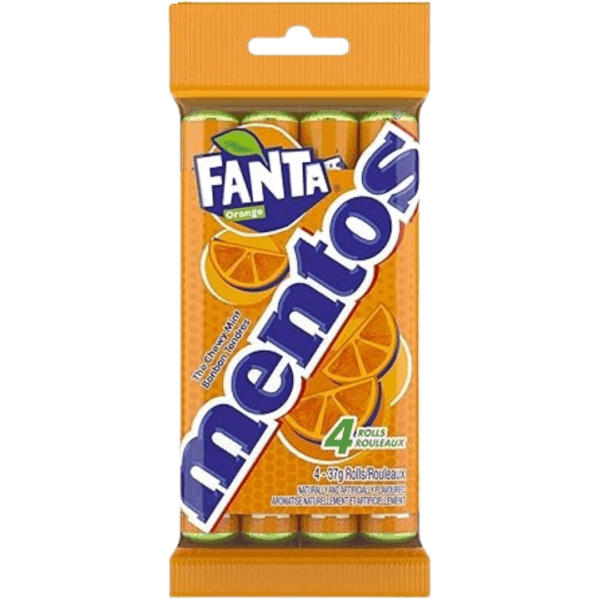 Mentos Four Pack Fanta Orange 12