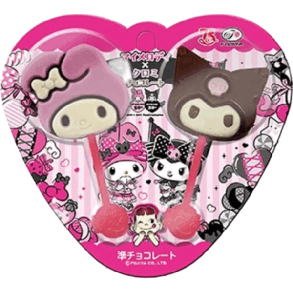 Fujiya My Melody x Kuromi Chocolate lollipop 12x20g