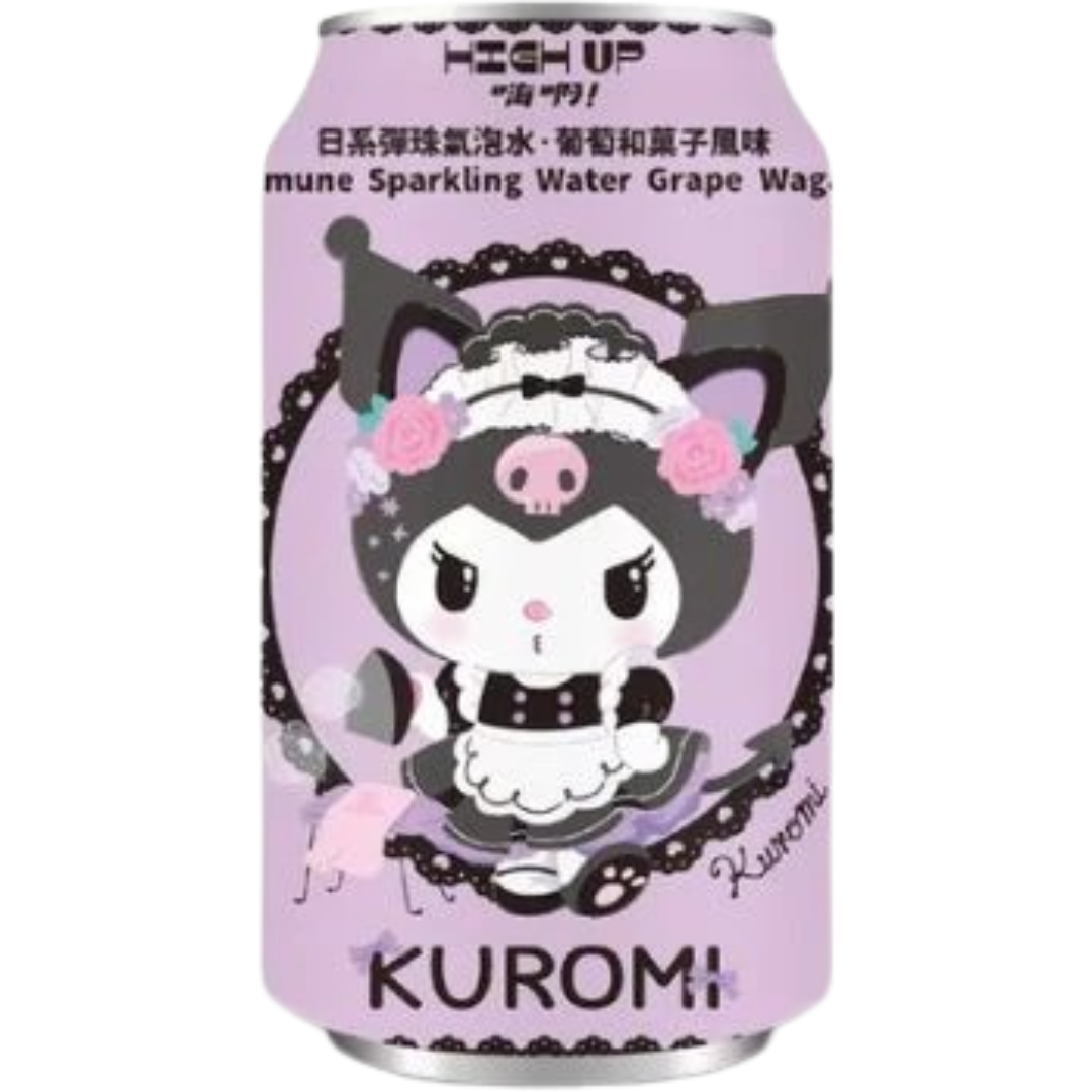 High up Kuromi Japanese Ramune Sprkling Water Grape Wagashi 24x330ml High up Kuromi Japanese Ramune Sprkling Water Grape Wagashi 24x330ml