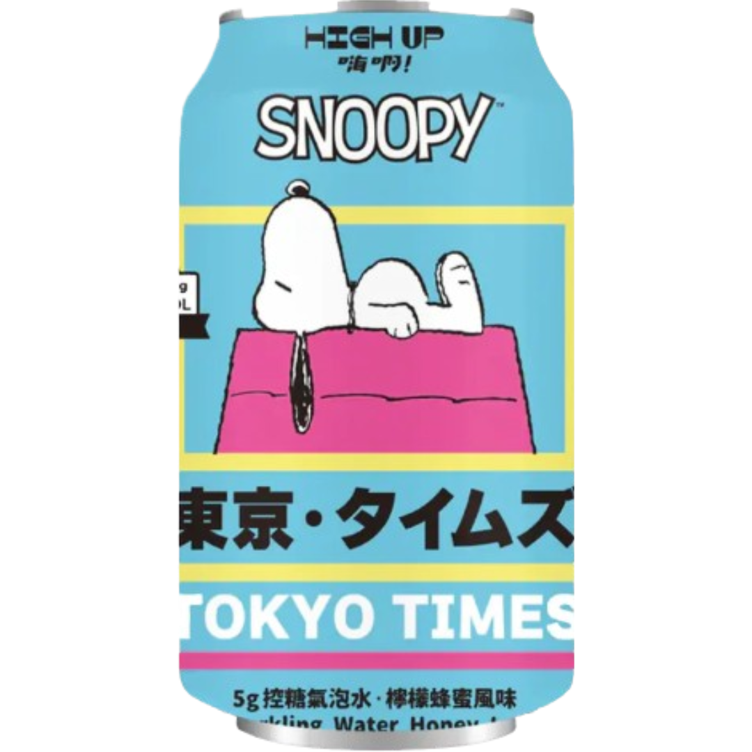 High Up Snoopy Sugar Control Sprkling Water Honey Lemonade 24x330ml High Up Snoopy Sugar Control Sprkling Water Honey Lemonade 24x330ml