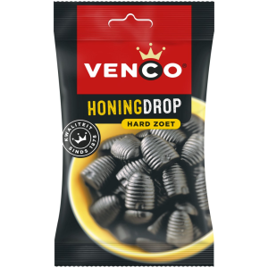 Venco Red Band Licorice Honingdrop Honey Peg Bag 12x120g