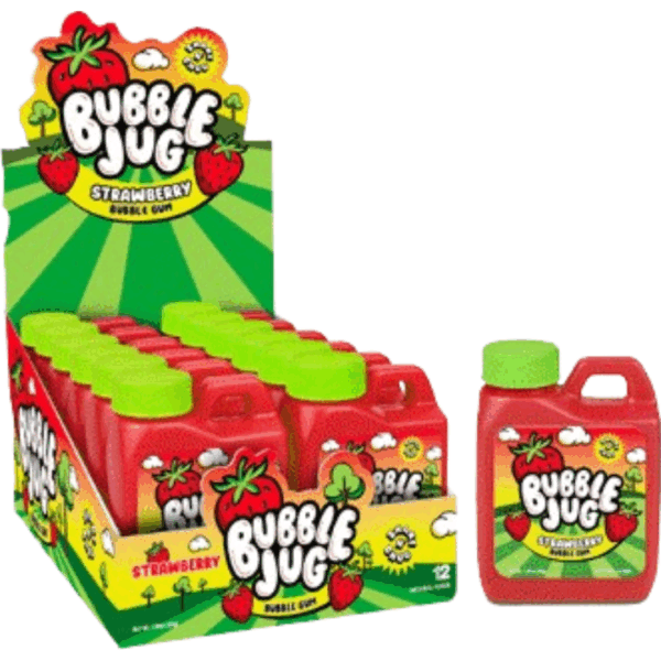 Iconic Candy Bubble Jug Strawberry Bubble Gum 12x1.94oz