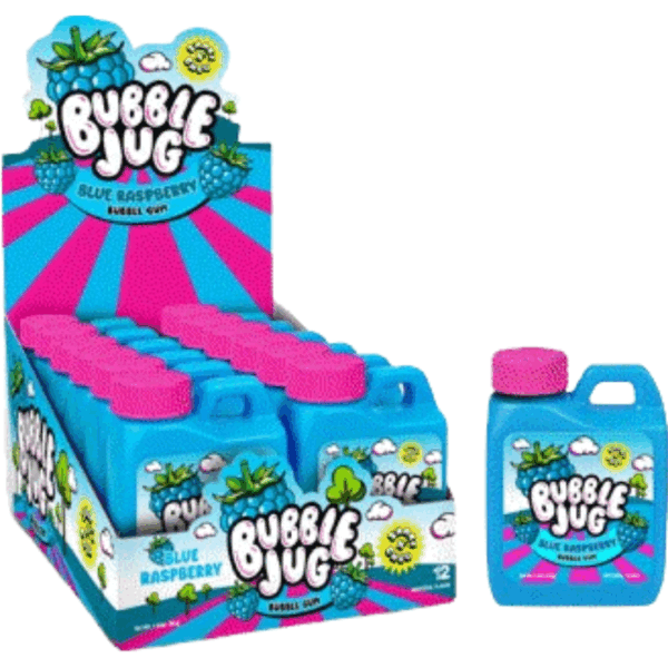 Iconic Candy Bubble Jug Blue Raspberry Bubble Gum 12x1.94oz
