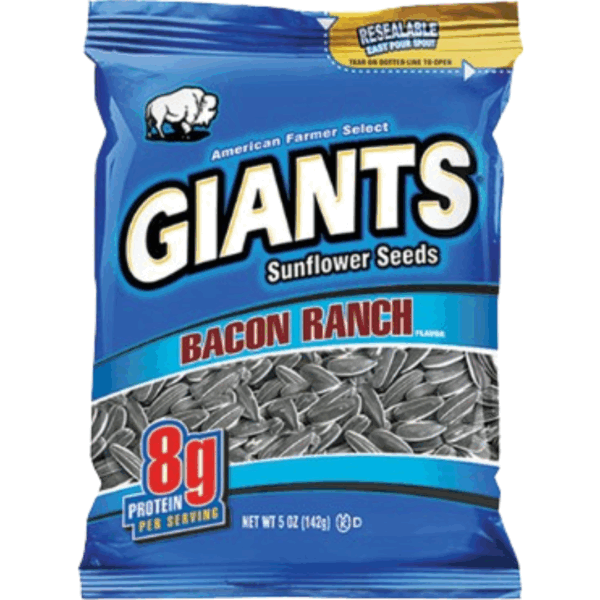 Giants Sunflower Seeds Bacon Ranch 12x142g