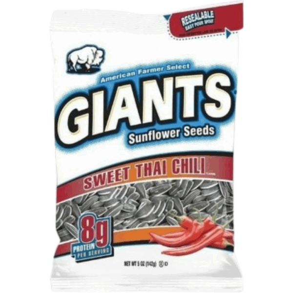 Giants Sunflower Seeds Sweet Thai Chili 12x142g