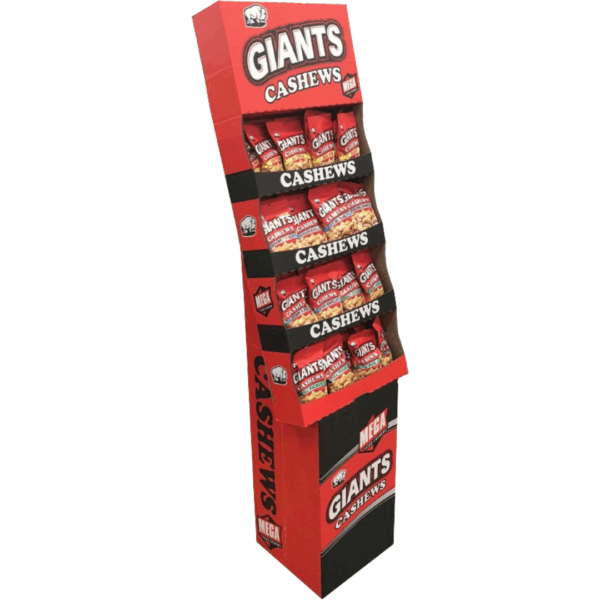 Giants Cashews Shipper Display Salted, Dill Pickle, Bacon Ranch 48x4oz