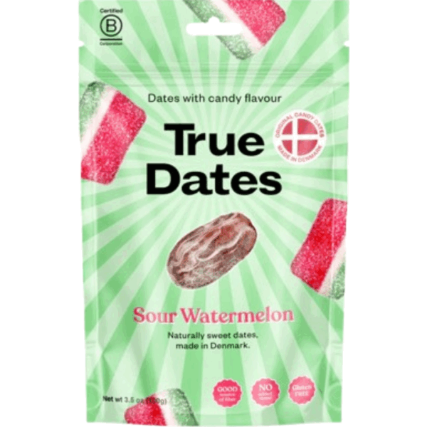 True Dates Sour Watermelon Peg Bag 12x100g