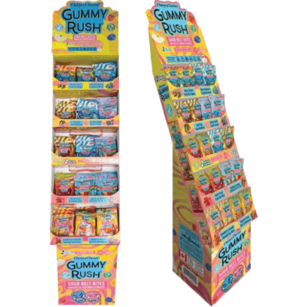 Gummy Rush Sour Belt Bites Shipper Display 120x60g