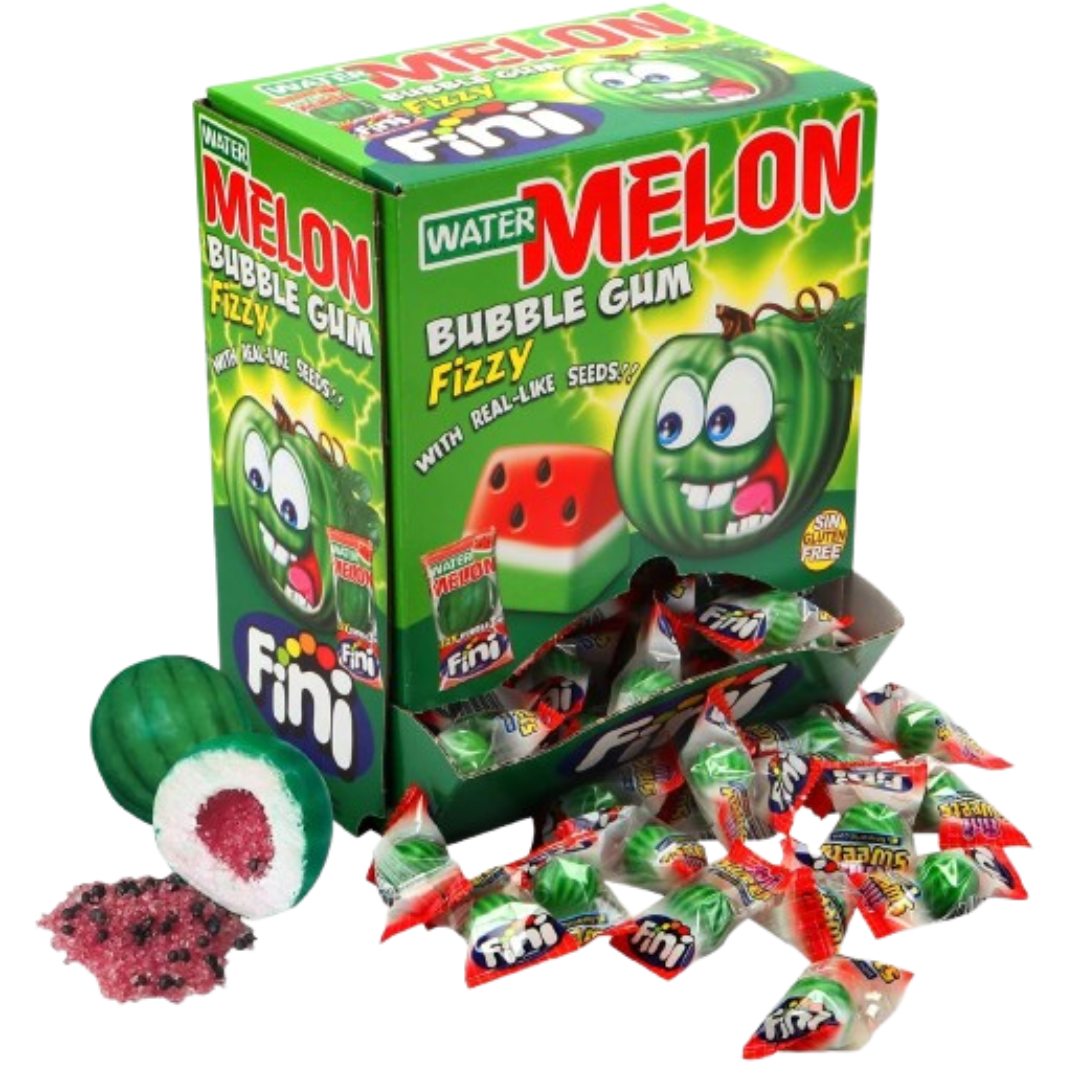 Fini Watermelon Bubble Gum British 200x5g Fini Watermelon Bubble Gum British 200x5g