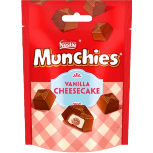 Munchies Vanilla Cheesecake Sharing Bag British Peg Bag 8x97g