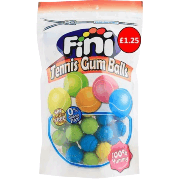 Fini Tennis Gum Balls Doy Price Marked 12x140g