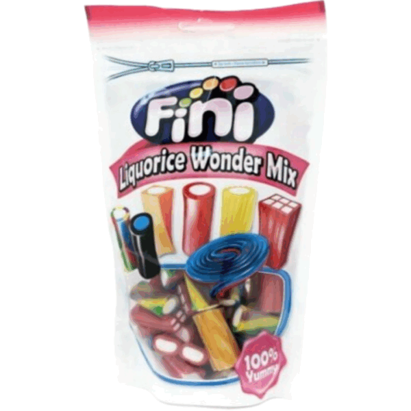Fini Liouorice Wonder Mix Doy Peg Bag 16x150g