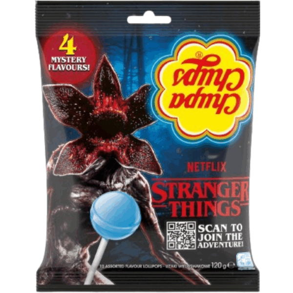 Chupa Chups Stranger Things The Upside Down Peg Bag 12x120g