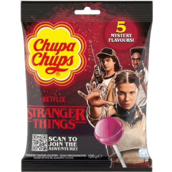 Chupa Chups Stranger Things The Right Side Up Peg Bag 12x120g