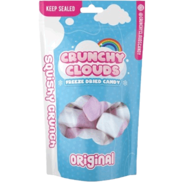 Crunchy Clouds Squishy Crunch Squashies Original British Peg Bag 10x50g