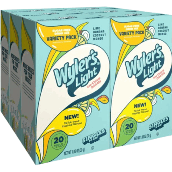 Wyler's Light Variety Base Flavours Six Pack 20