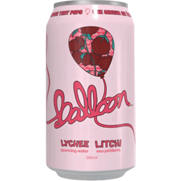 Balloon Sparkling Water Lychee 24x355ml