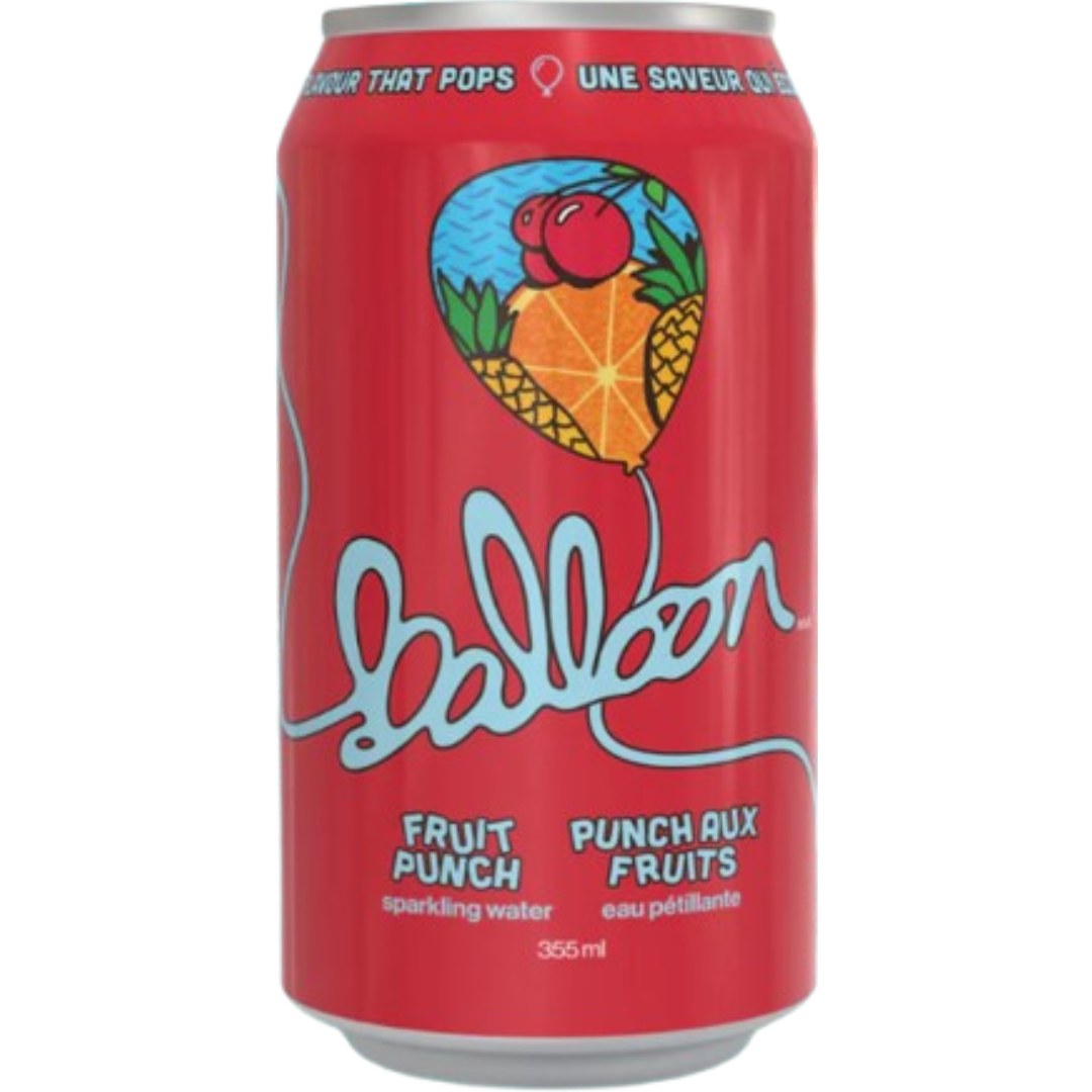 Balloon Sparkling Water Fruit Punch 24x355ml Balloon Sparkling Water Fruit Punch 24x355ml